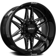 BUILT OFF-ROAD     BTO-5 22x10 6x135-6x139 ET. -19     COLOR: GLOSS BLACK MILLED Fashion