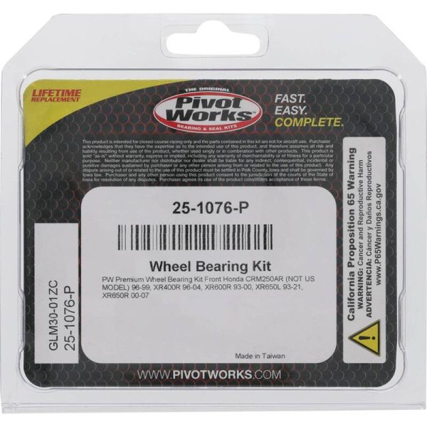 Pivot Works Honda Wheel Bearing Kit Premium Bearings Online now