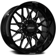 BUILT OFF-ROAD     BTO-2 22x10 6x135-6x139 ET. -19     COLOR: GLOSS BLACK MILLED Fashion