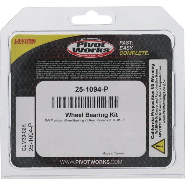 Pivot Works Yamaha Wheel Bearing Kit Premium Bearings on Sale