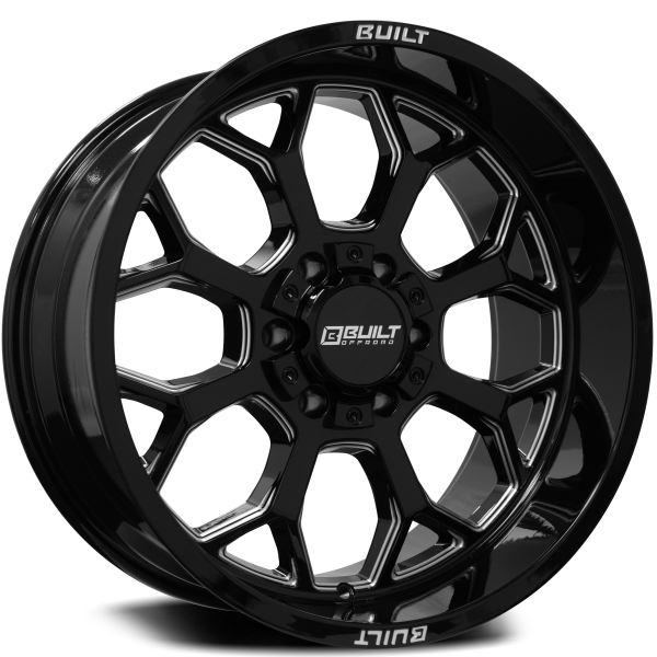 BUILT OFF-ROAD     BTO-1 22x12 6x135-6x139 ET. -44     COLOR: GLOSS BLACK MILLED For Cheap