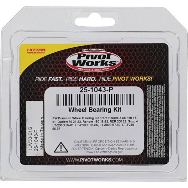 Pivot Works Polaris, Suzuki Wheel Bearing Kit Premium Bearings on Sale