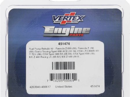 Vertex Gaskets 02-06 Arctic Cat ZR 440 Sno-Pro Fuel Pump Rebuild Kit For Cheap