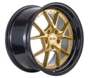 F1R Wheels F105 Gold Black Lip For Sale