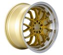 F1R Wheels F21 v2 Machine Gold Polish Lip Cheap