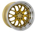 F1R Wheels F21 v2 Machine Gold Polish Lip Cheap