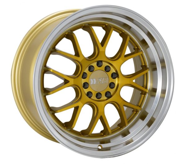 F1R Wheels F21 v2 Machine Gold Polish Lip Cheap