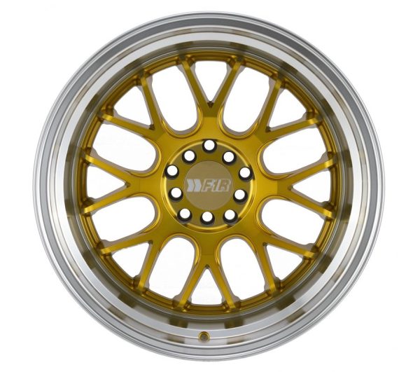 F1R Wheels F21 v2 Machine Gold Polish Lip Cheap