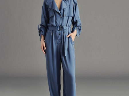 AUDRIE JUMPSUIT BLUE on Sale