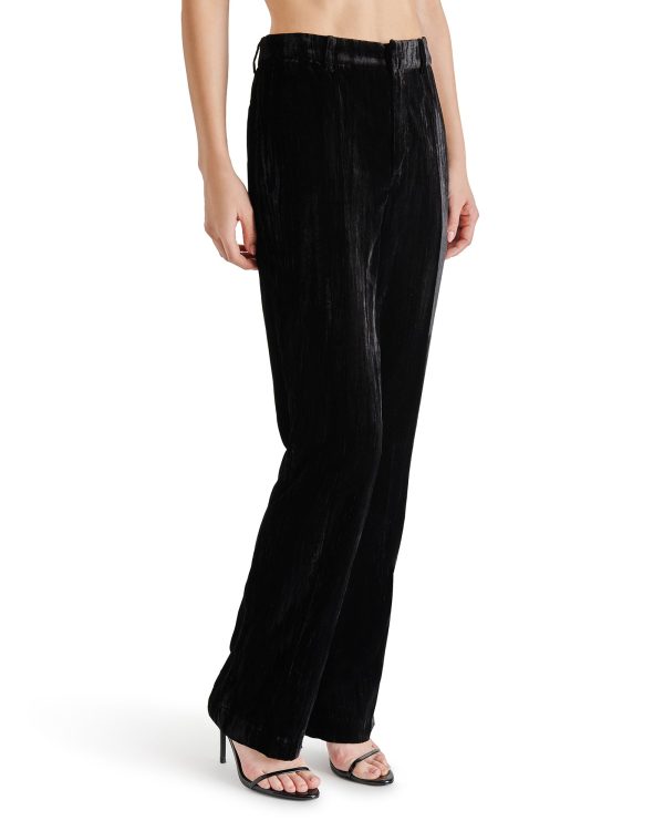 MERCER CRUSHED VELVET PANT BLACK Online now