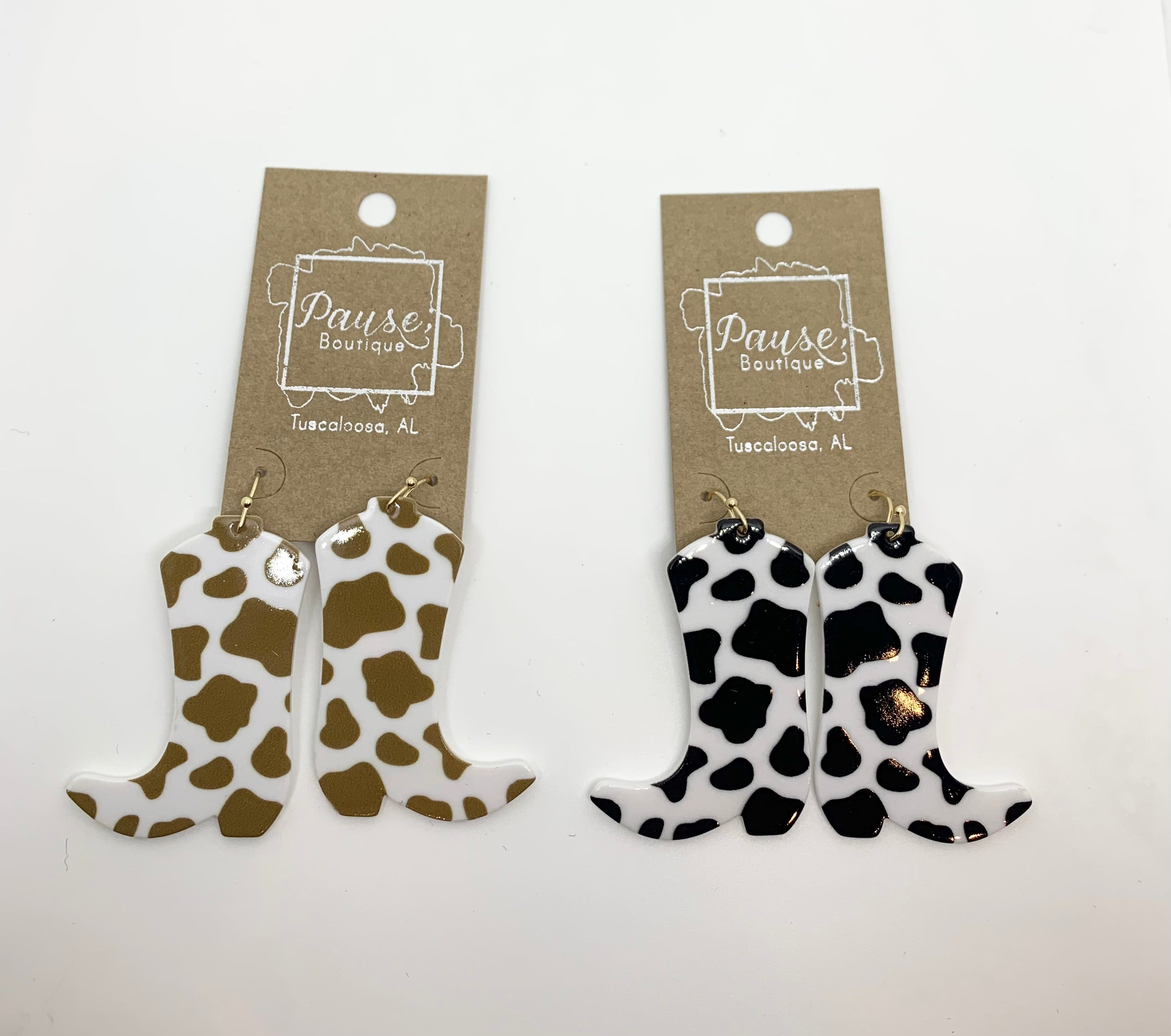 acrylic cow print boots Online Hot Sale