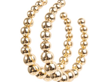 BALL HOOP EARRINGS GOLD Online Hot Sale