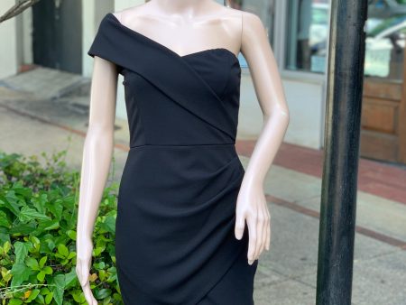 black with one shoulder flap Hot on Sale