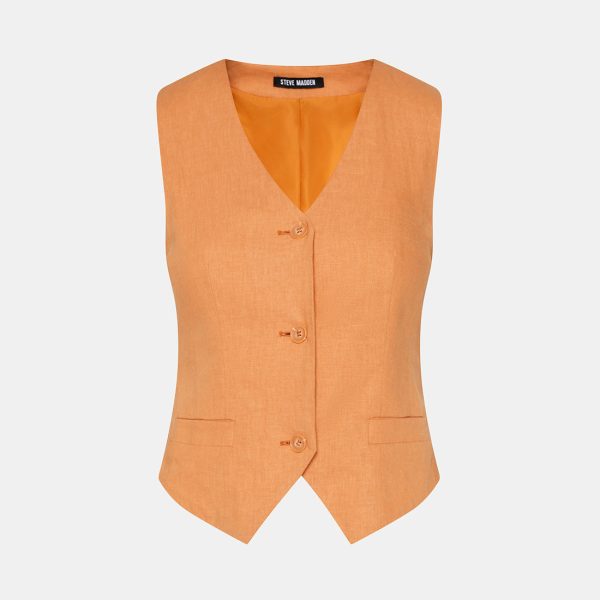 SELENE VEST TAN For Discount