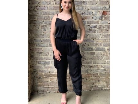 Cargo Jumpsuit with rib detail Sale